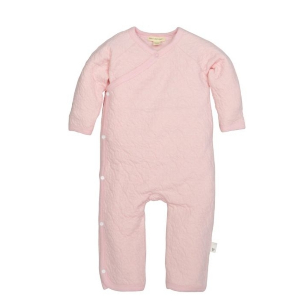 Burt's Bees Baby® Size 3m to 6m Organic Cotton Quilted Kimono Coverall in Pink